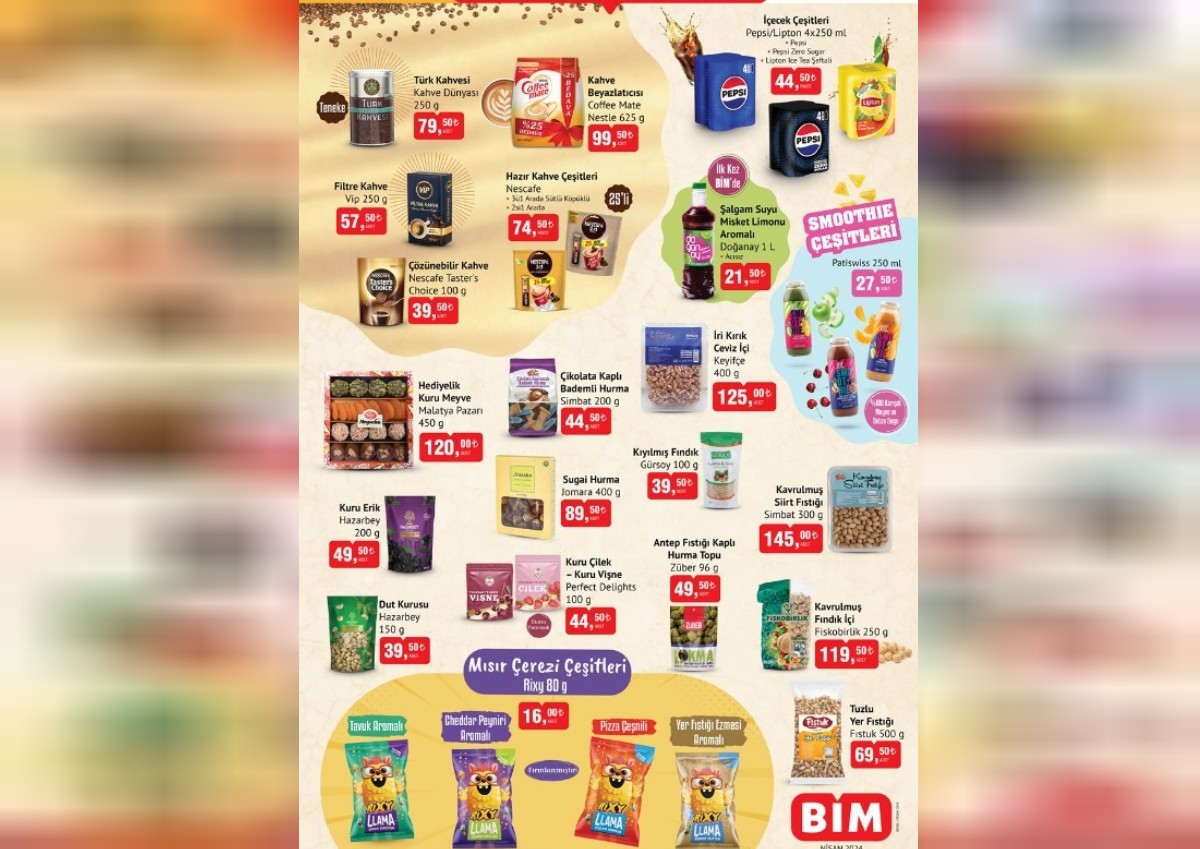 bim market indirimli ürünler
