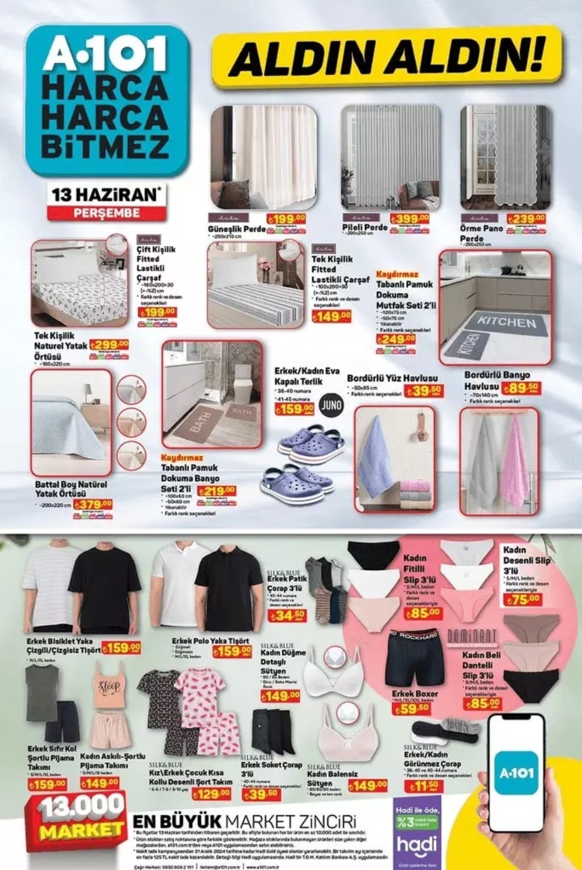 A101 13 Haziran 2024 Güncel Ürün Listesi