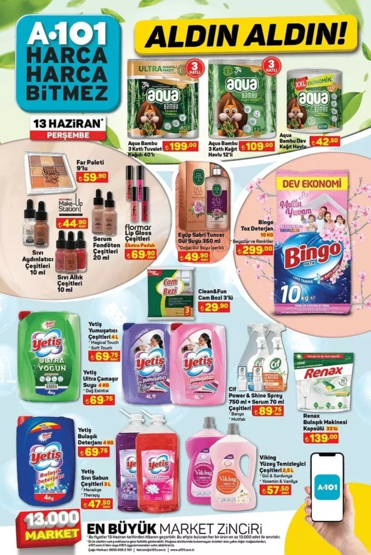 A101 13 Haziran 2024 Güncel Ürün Listesi