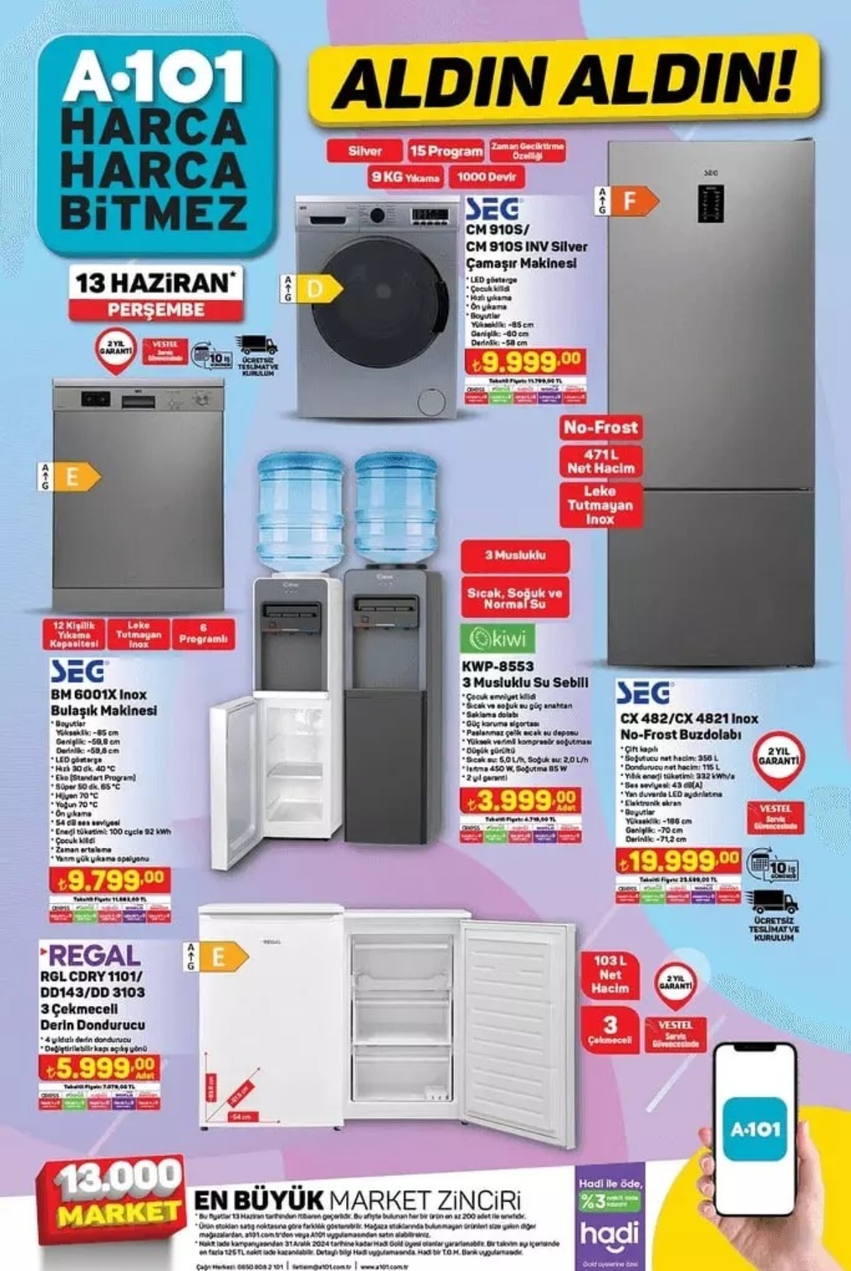 A101 13 Haziran 2024 Güncel Ürün Listesi