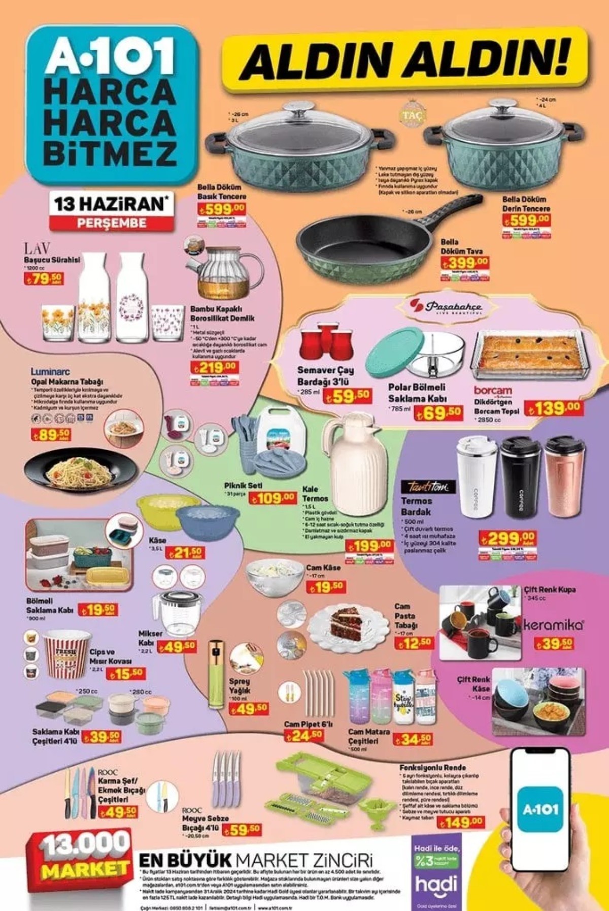 A101 13 Haziran 2024 Güncel Ürün Listesi