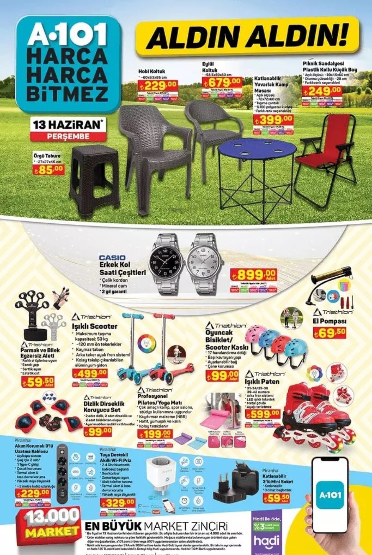A101 13 Haziran 2024 Güncel Ürün Listesi