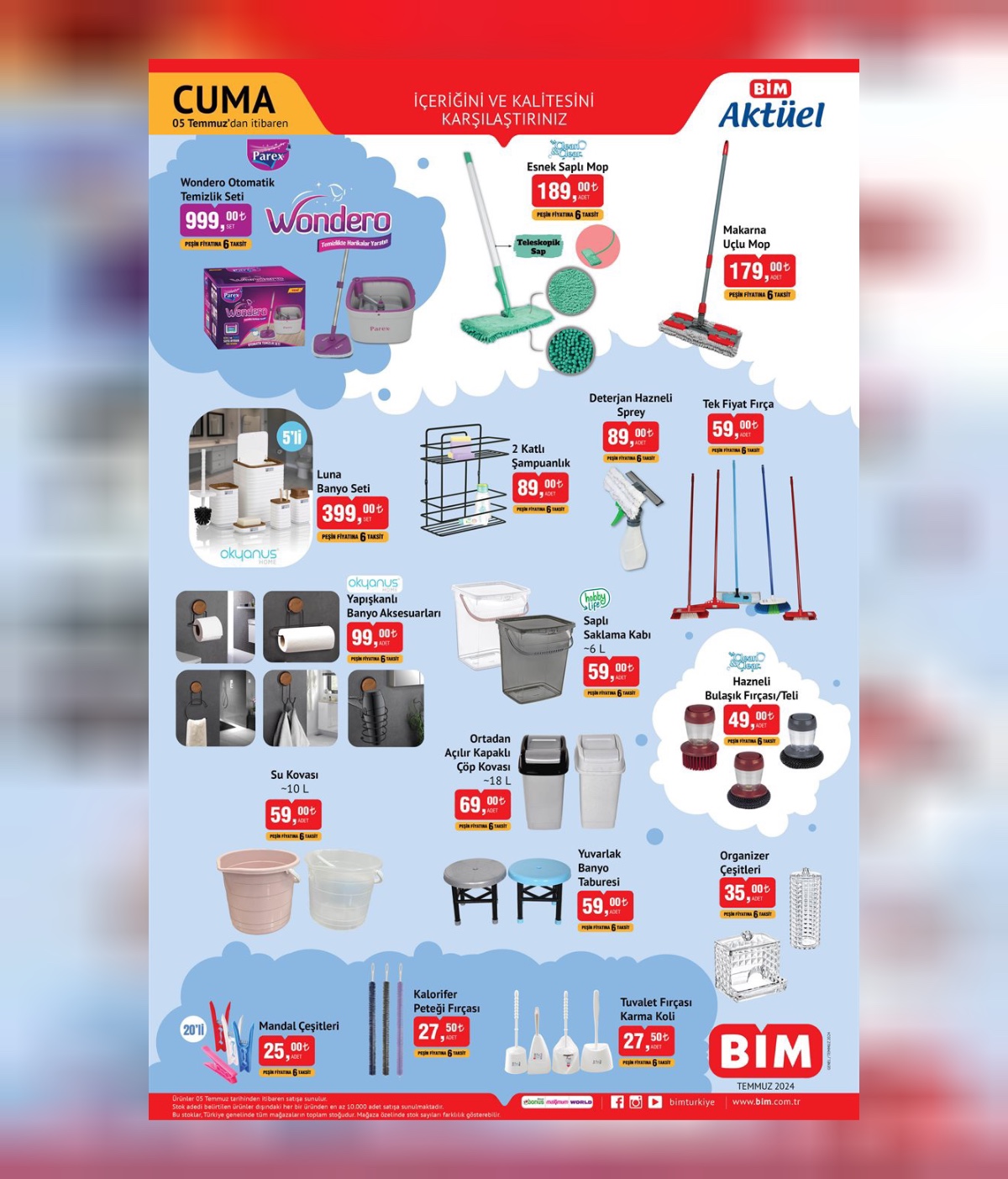 bim aktüel ürünler