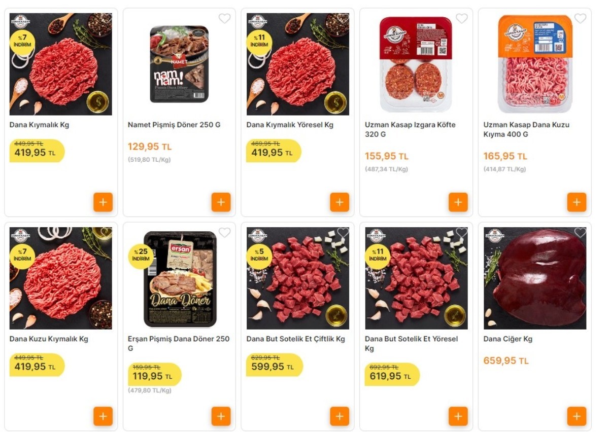 Migros'ta kırmızı et indirimli fiyatları