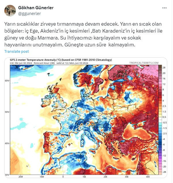 Türkiye pazartesi tırmanacak, asıl salı vuracak. Herkes haberdar olsun - Resim : 1
