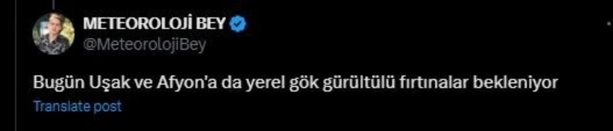 Afyon ve Uşak illerine acil uyarı