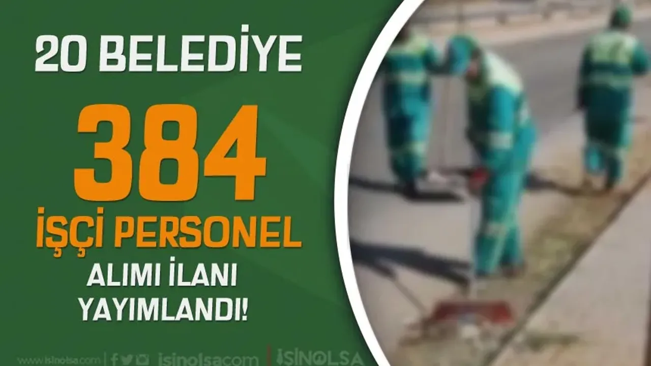 Belediye KPSS şartı aramıyor! Yüksek maaşla çalışmak isteyenlere dev personel alımı başladı