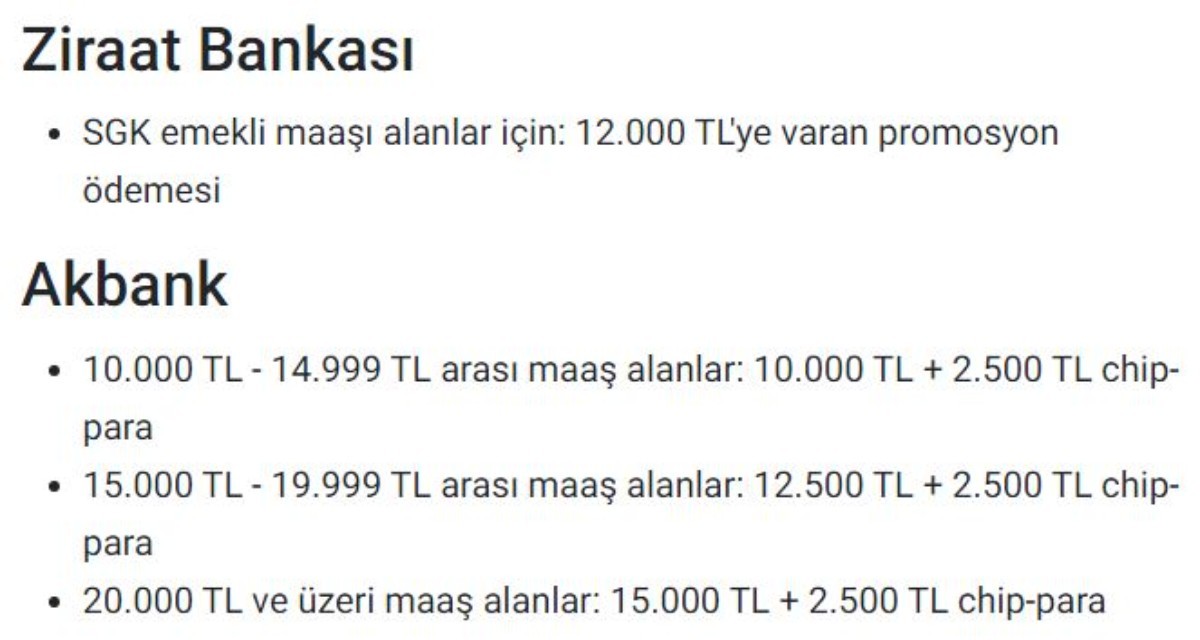 Emekli promosyonlarına kallavi zam