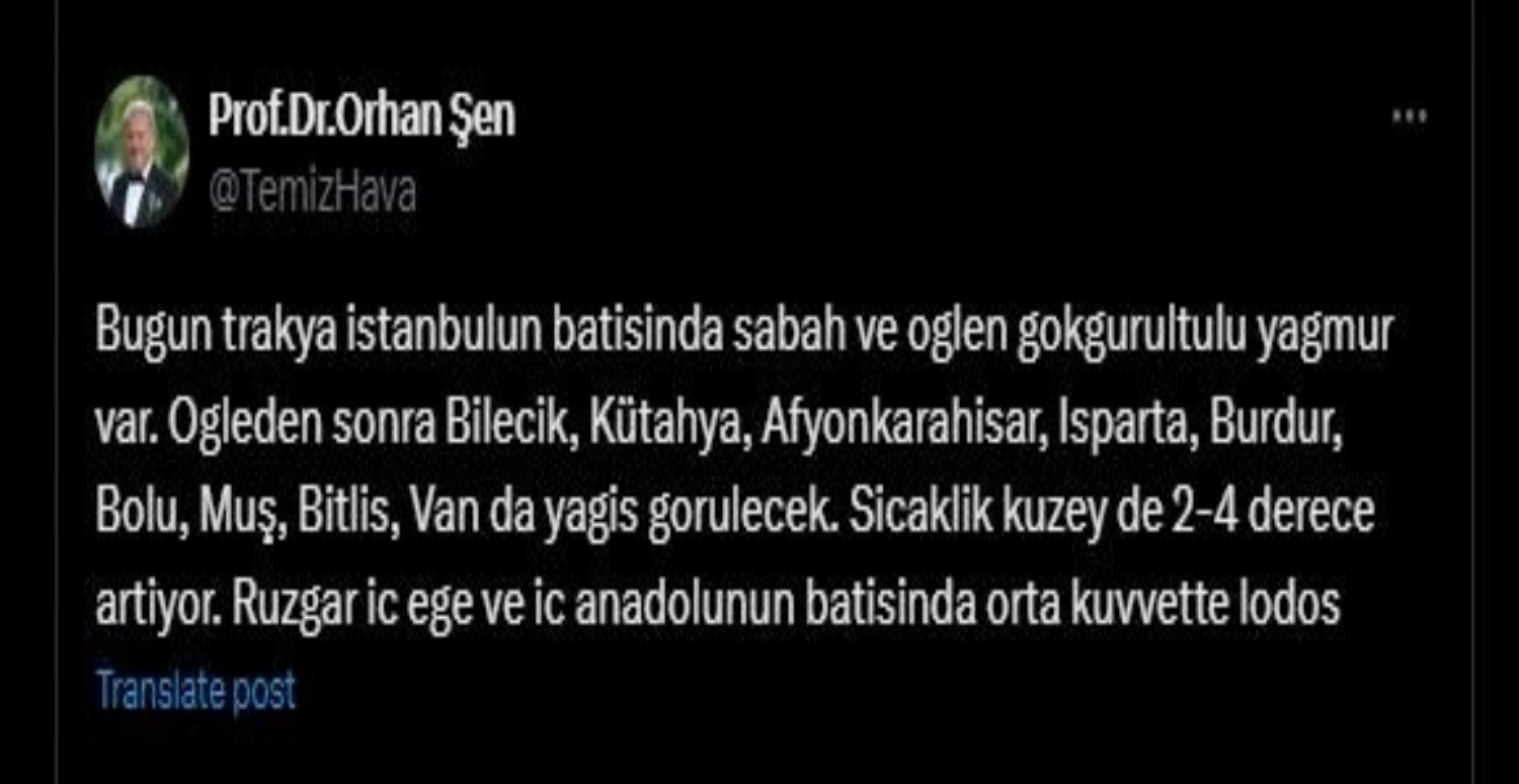 hava tahmini