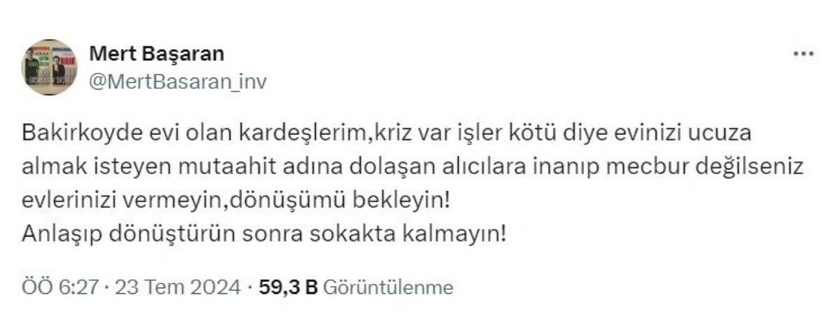 İstanbul'un o ilçesinde evi olanlara acil uyarı