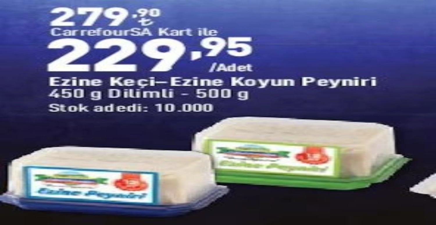 Peynir çeşitlerinde büyük indirim var! CarrefourSA 1-2-3-4-5 Temmuz aktüel ürünler listesi