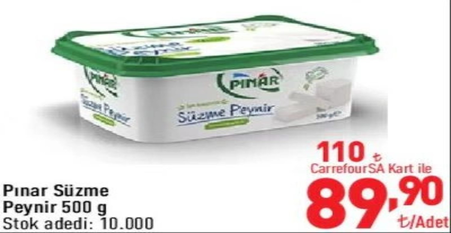 Peynir çeşitlerinde büyük indirim var! CarrefourSA 1-2-3-4-5 Temmuz aktüel ürünler listesi