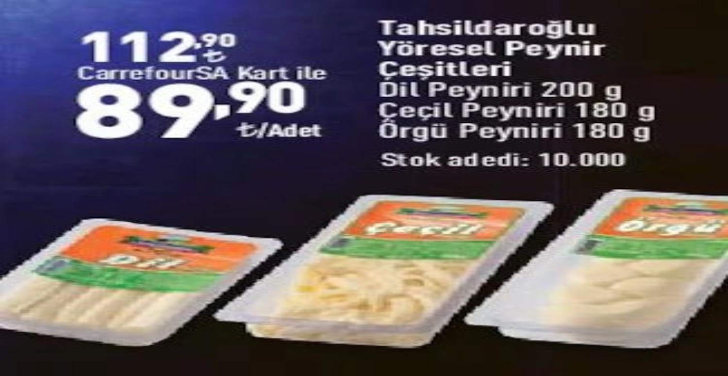 Peynir çeşitlerinde büyük indirim var! CarrefourSA 1-2-3-4-5 Temmuz aktüel ürünler listesi