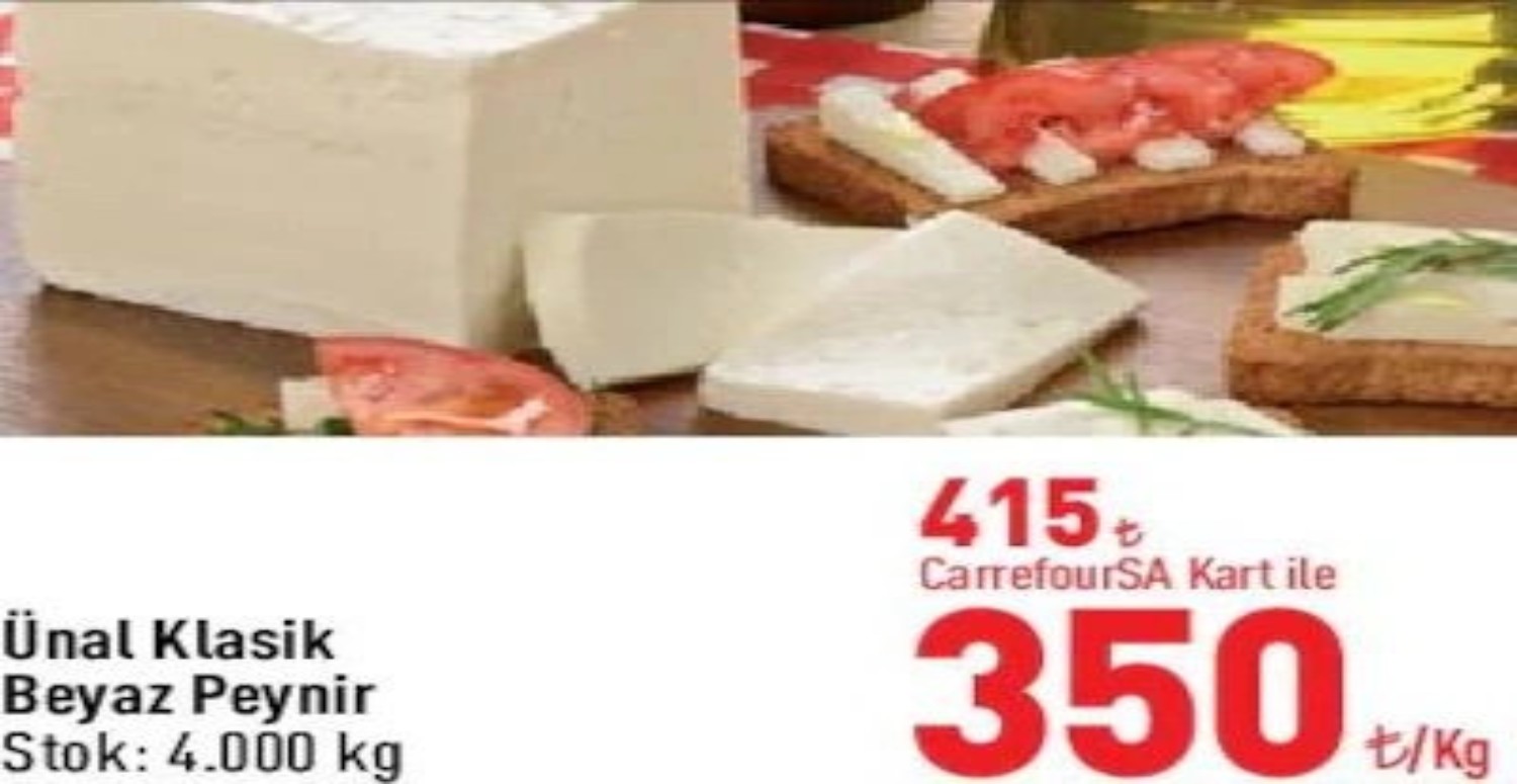 Peynir çeşitlerinde büyük indirim var! CarrefourSA 1-2-3-4-5 Temmuz aktüel ürünler listesi
