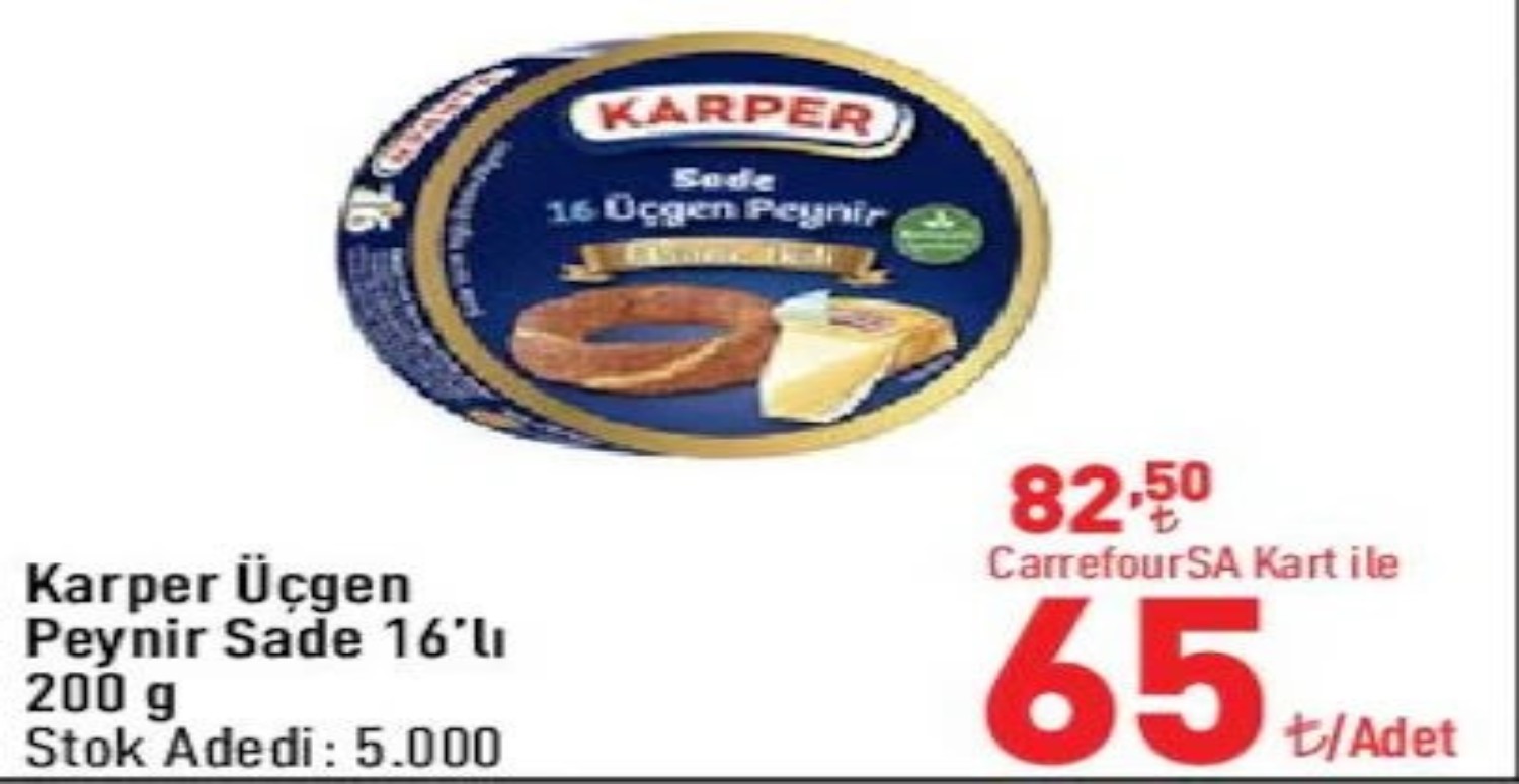 Peynir çeşitlerinde büyük indirim var! CarrefourSA 1-2-3-4-5 Temmuz aktüel ürünler listesi