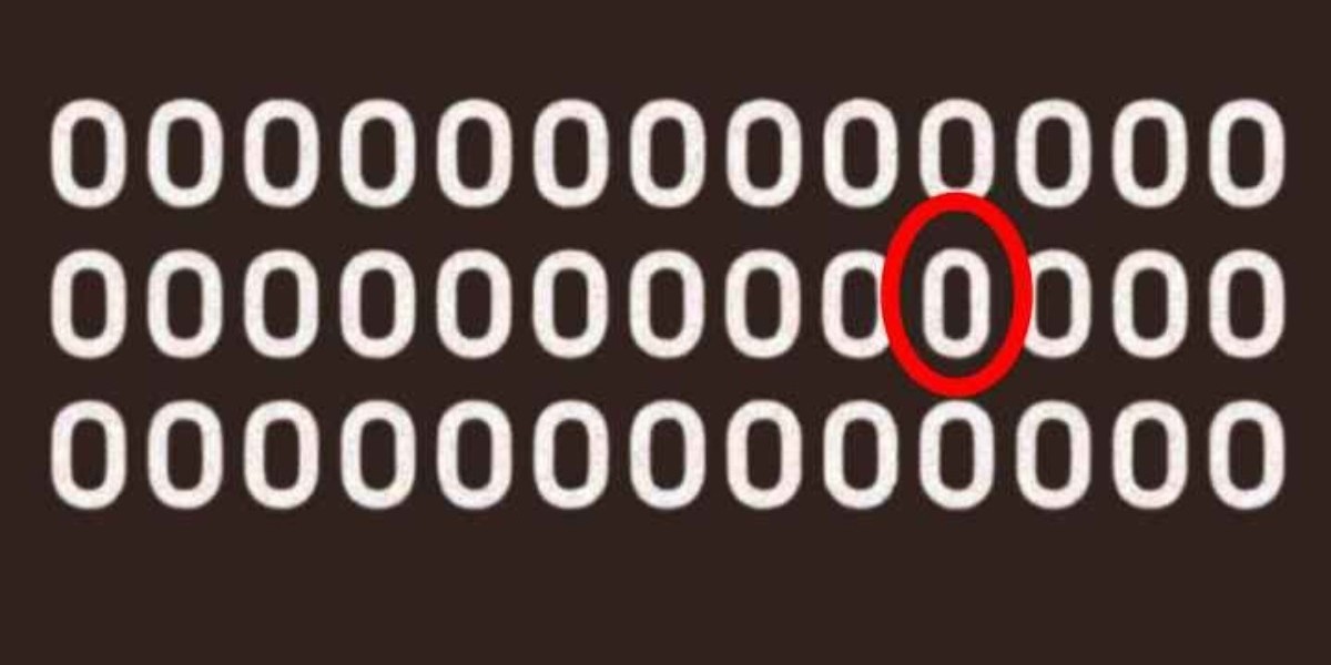 Şahin gibi gözü olanlar resimdeki 0'ı 6 saniyede buluyor