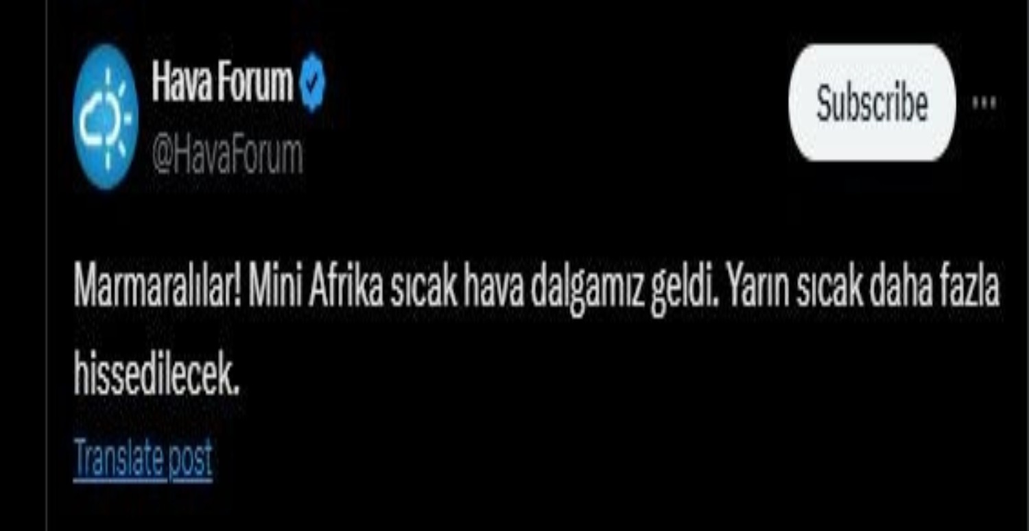 SICAK HAVA UYARISI