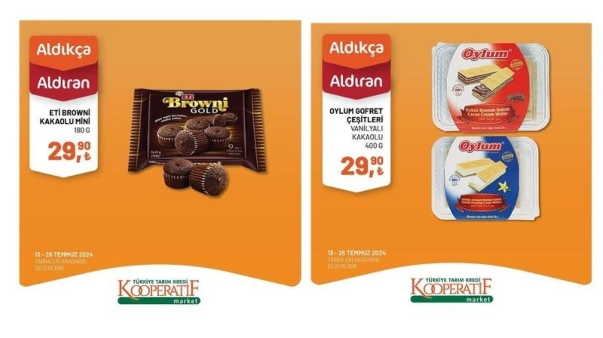 Tarım Kredi Market 28-29-30-31 Temmuz indirimi