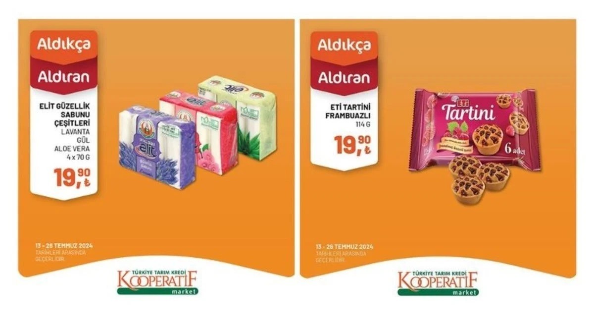 Tarım Kredi Market 28-29-30-31 Temmuz indirimi