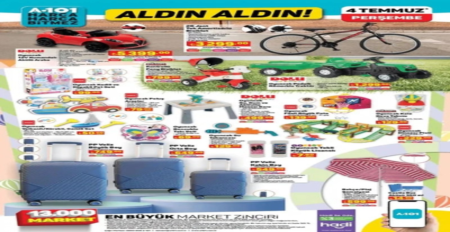 Tencereden mayoya, süpürgeden dikiş makinesine dev indirim! A101 1-2-3-4-5 Temmuz aktüel ürünler kataloğu