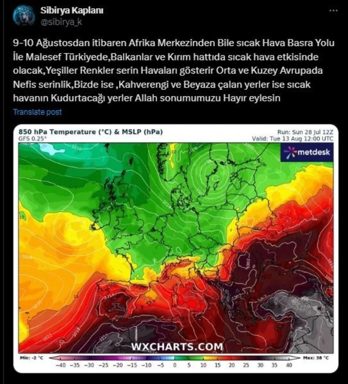 Türkiye'ye sağdan soldan geliyor! Harita kırmızıya bulandı