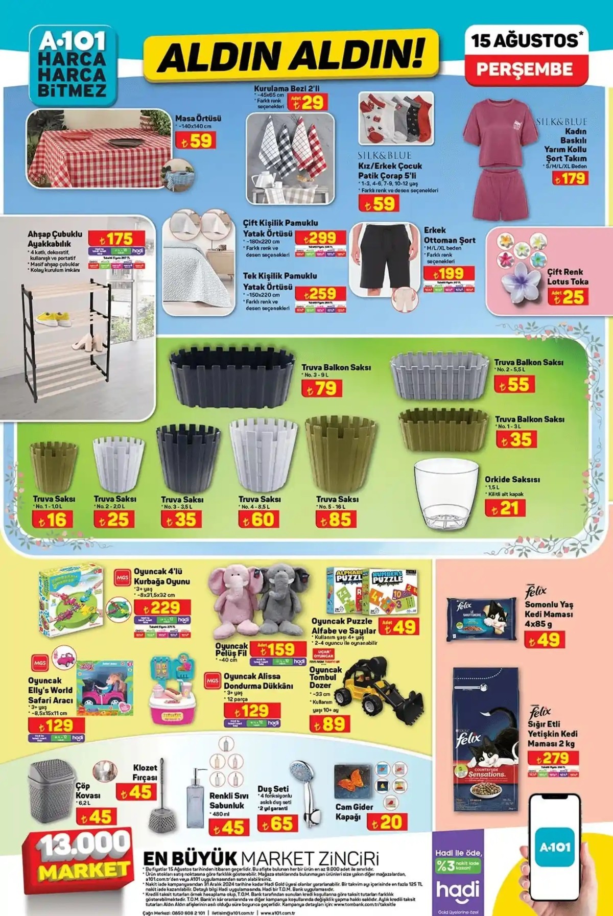 15 Ağustos 2024 A101 Güncel Katalog