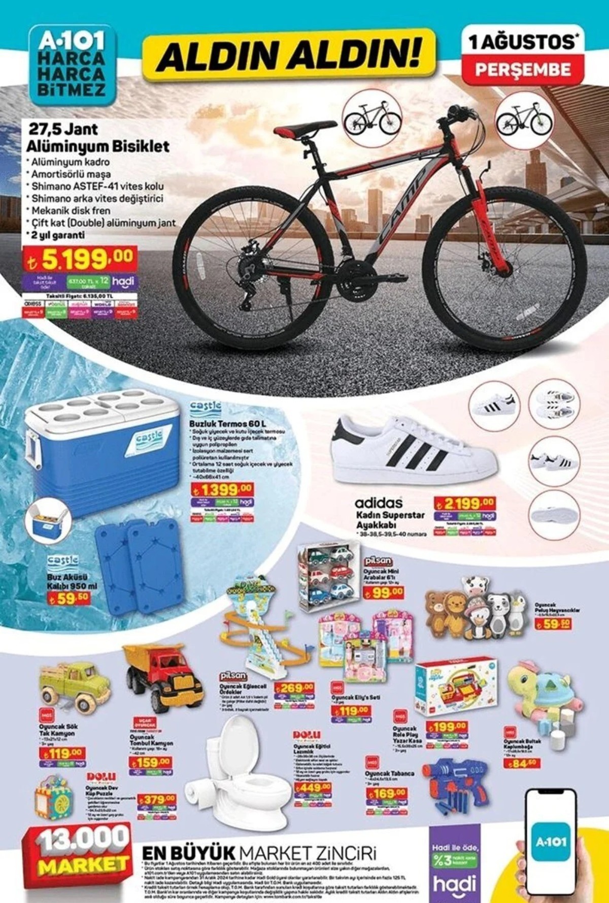 A101 1 Ağustos 2024 Kataloğu