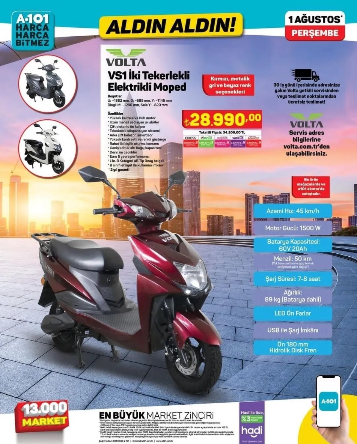 A101 Marketleri 1 Ağustos 2024 Kataloğu