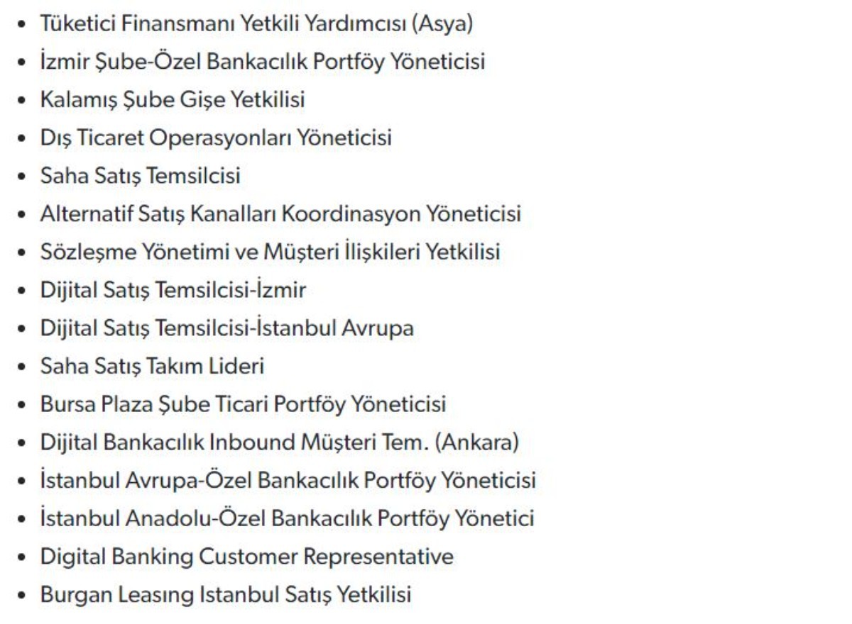 Burgan Bank en az lise mezunu personel alımı